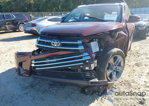 2019 Toyota Highlander Limited Platinum from USA, damaged, VIN 5TDYZRFH1KS345547